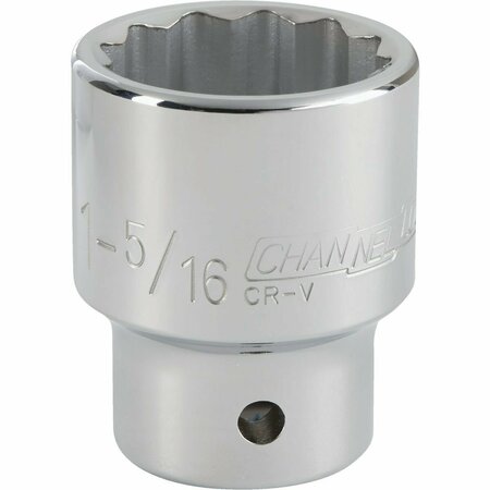 CHANNELLOCK 3/4 In. Drive 1-5/16 In. 12-Point Shallow Standard Socket 309001